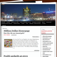 Bild: Mannis Shoutbox ein Magazin von MvZ Webseiten und Internetdienste
